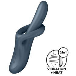 Satisfyer Vibro Rabbit Heat Flex 4 Gris